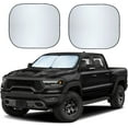 thumbnail image 1 of EcoNour Foldable 2-Piece Windshield Sunshade with Storage Pouch (32" x 36") | Durable 240T Polyester Sun Shade for Front Window Blocks 98% of UV Rays, Sun Protection, 1 of 6