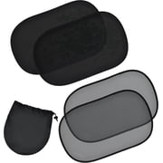 EcoNour Car Window Sunshade for Baby 4 Pack, UV Heat Protection, Side Window Shades for Kids 20x12