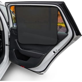 EcoNour Magnetic Car Sun Shade 2 Pack, Rear Side Window UV Protection, Privacy Curtain for Baby & Kids 26x19