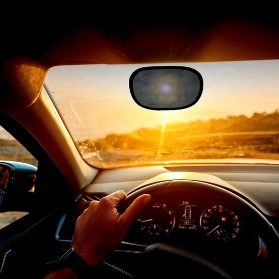 EcoNour Static Cling Car Sunshade 2 Pack, Window UV Heat Protection, Removable Reusable Sun Glare Shield
