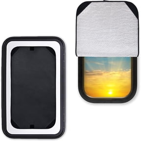 EcoNour RV Window Shade 16x25, Foldable Trailer & Camper Sunshade, UV Protection Door Window Cover & Skylight Blind