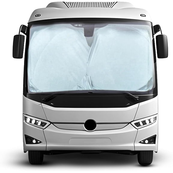 EcoNour RV Windshield Sun Shade, Reflective UV Heat Shield, 102" x 51", for Trucks, Motorhomes & Buses, 1 pack