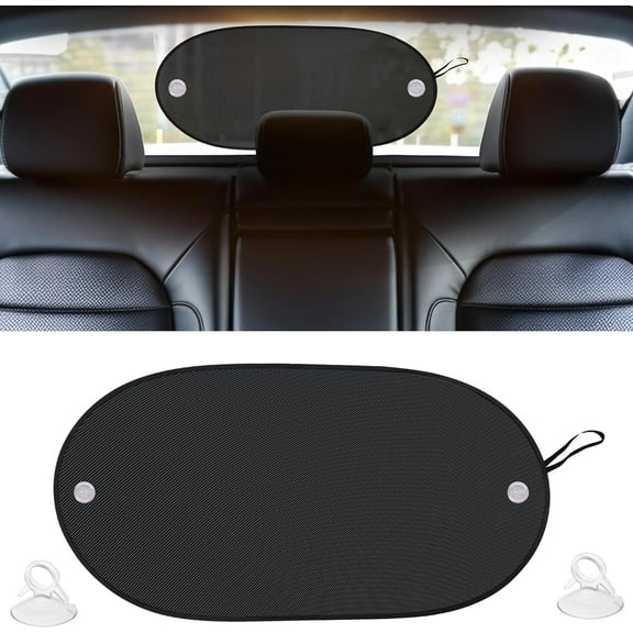 EcoNour Car Rear Window Sunshade for Baby & Pets UV Heat Protection Mesh Cover 30x15 inches