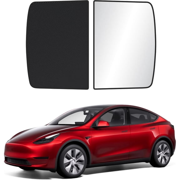 EcoNour Tesla Model 3 Sunshade 2021–2023, UV Reflective Glass Roof Shade, Heat Insulation Car Interior Protection