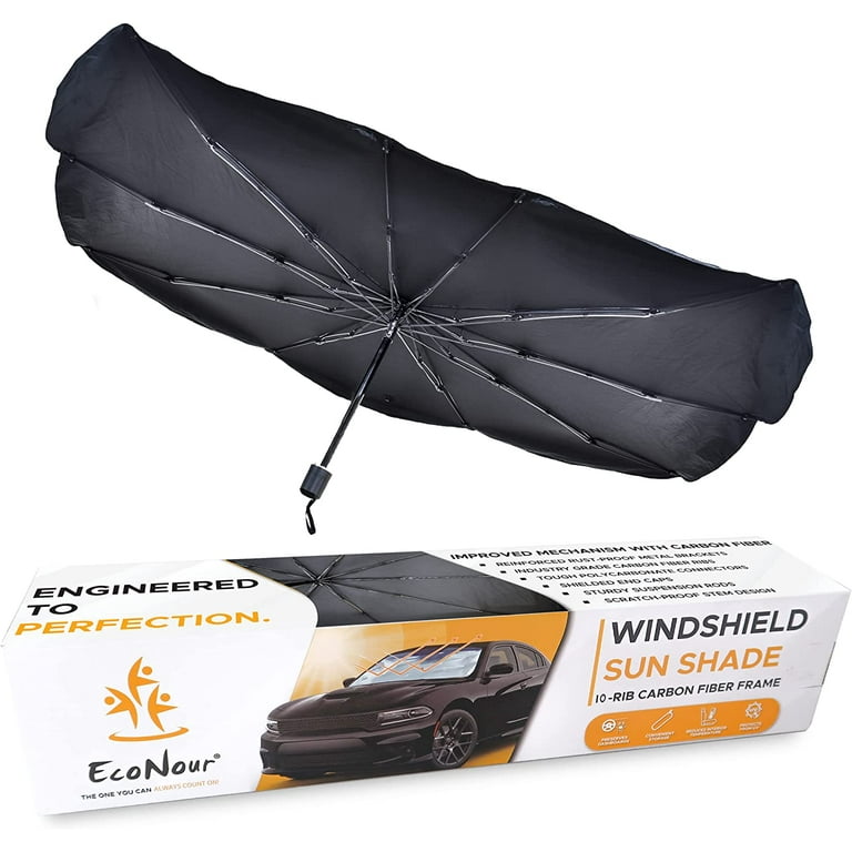 EcoNour Umbrella Sunshade for Car Blocks UV Rays Sun Visor