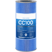 EcoNovi SilverSync Series CC100/RP100 Pool Filter Cartridge, 100 Sq Ft, Compatible with Pentair CCRP100, Posi-Clear and Predator 100; replaces R173215/PAP100/C-9410; silver-ion enhanced blue media