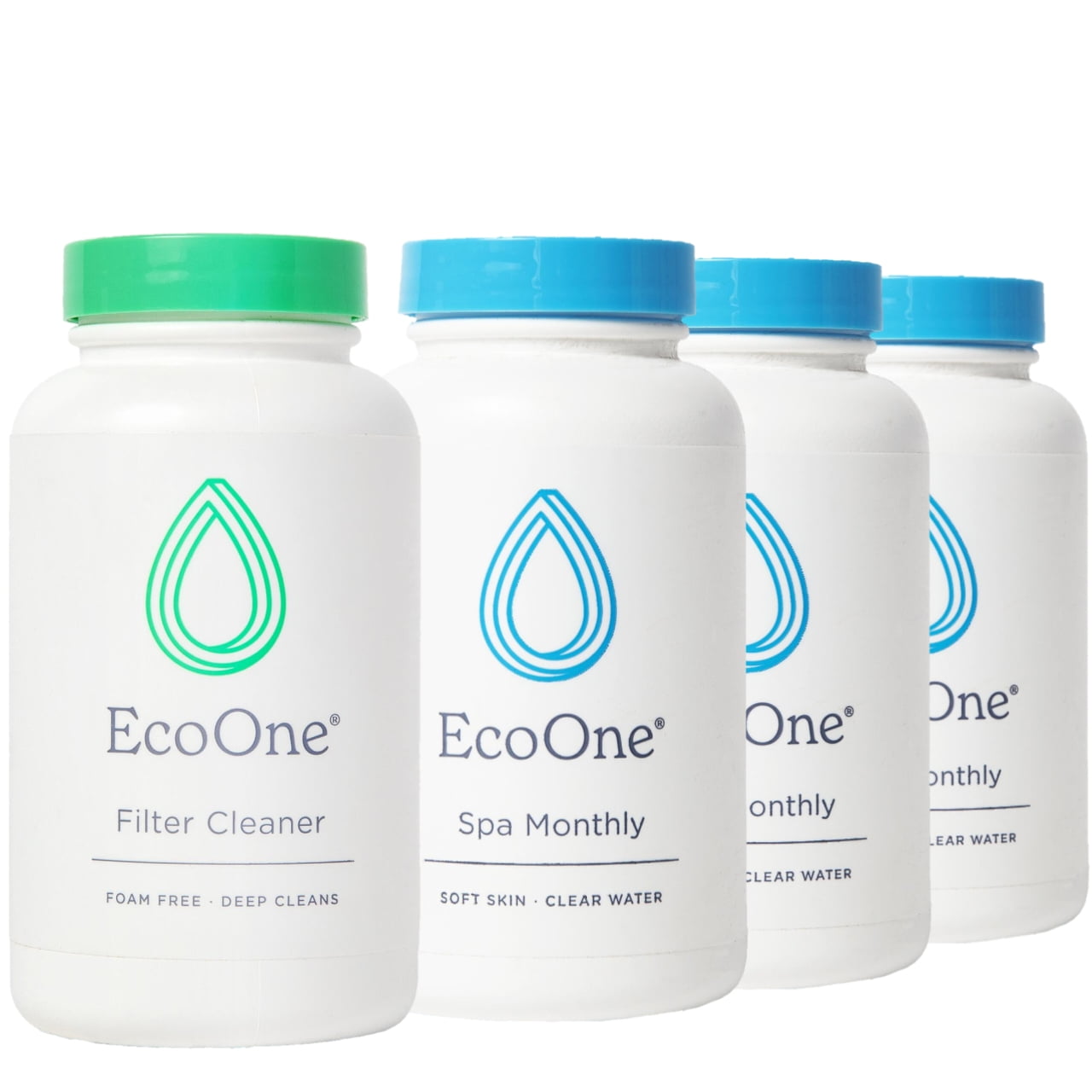 EcoOne Spa \u0026 Hot Tub Maintenance Basic Care Kit, Contains Spa Monthly Conditioner \u0026 Filter Cleanser, 3 Month Kit