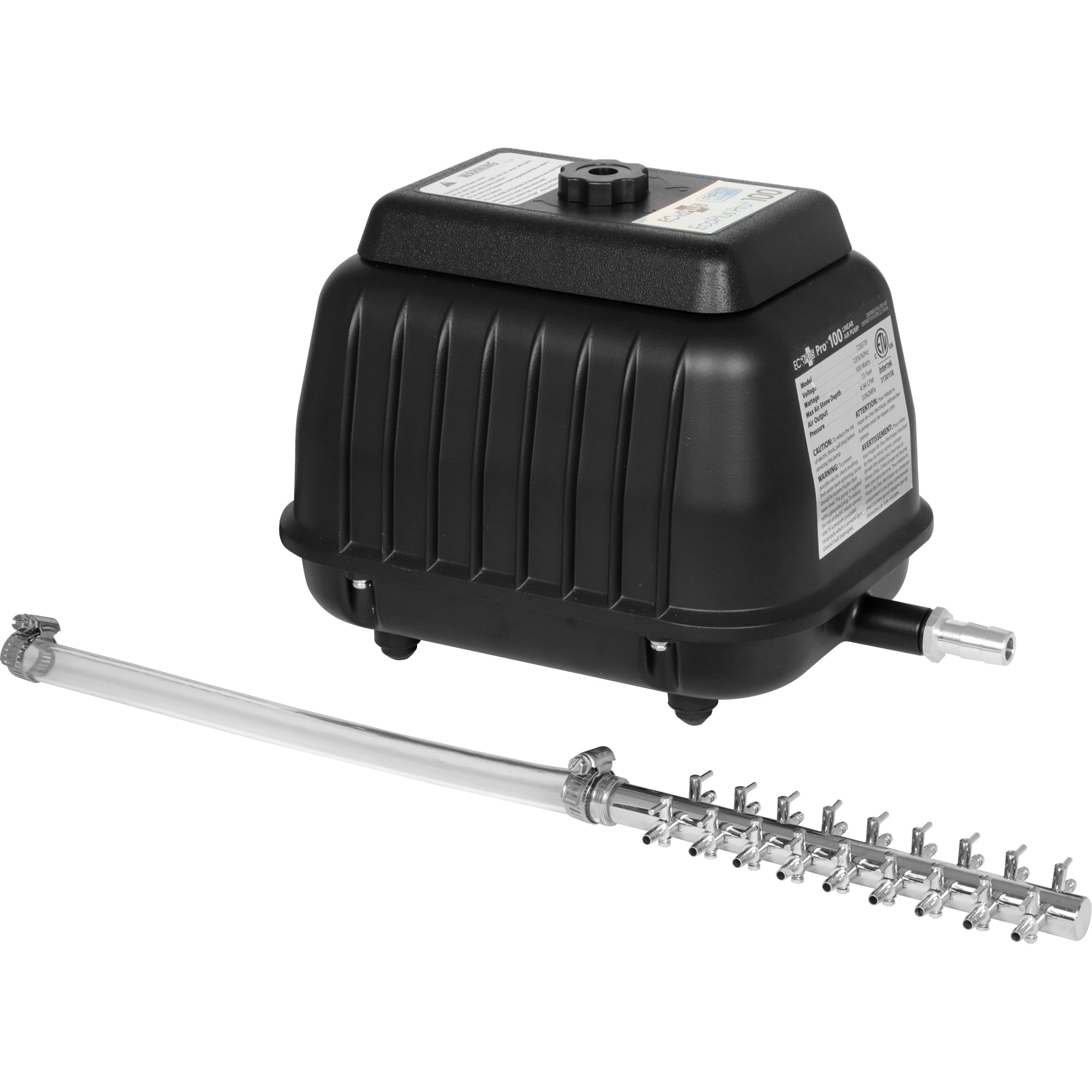 EcoPlus Pro 100 Linear Air Pump, Aerates Water, 2200 GPH