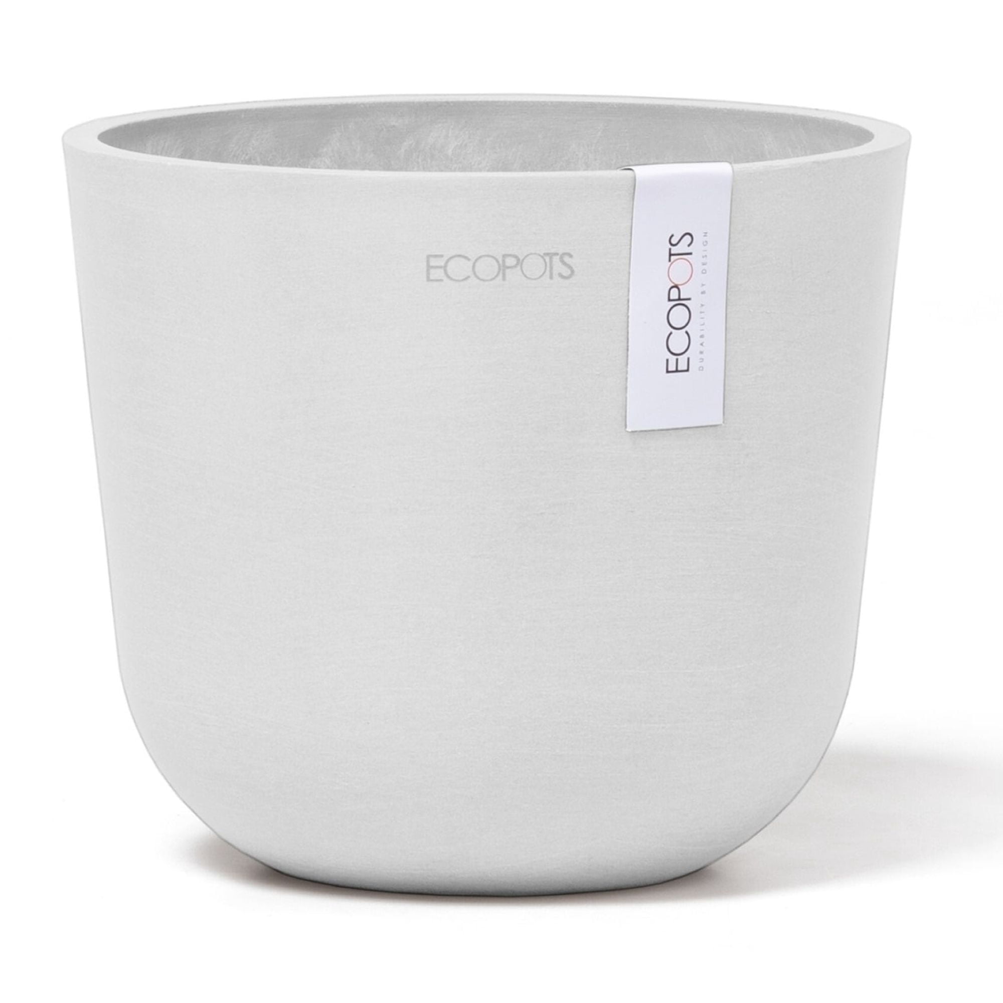 Ecopots Oslo Mini Durable Modern Round Indoor/Outdoor Recycled Based ...