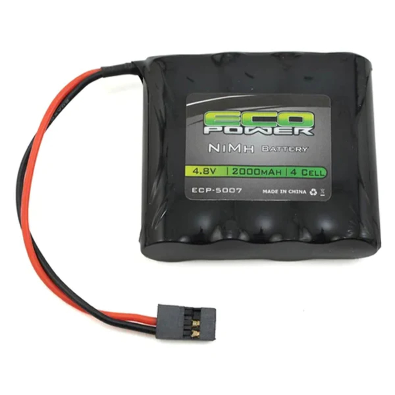 Receiver Rx Battery EcoPower 4-Cell NiMH AA SBS-Flat Receiver Battery w/Rx Connector (4.8V ...
