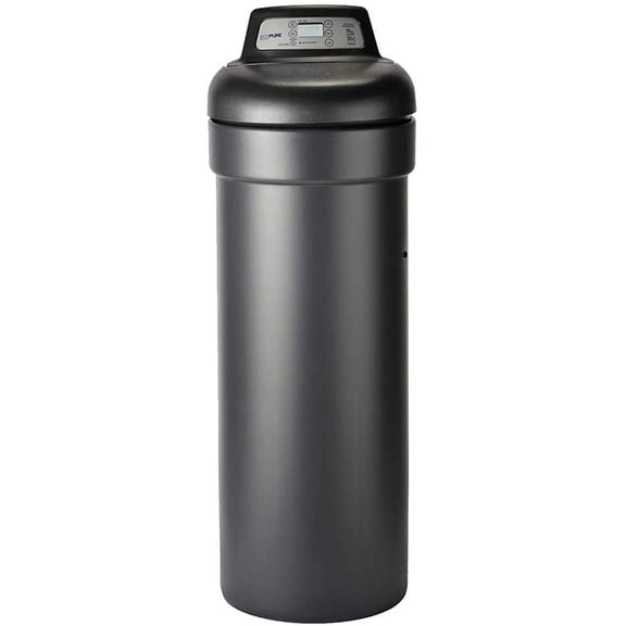 EcoPure 31,000 Grain Softener Salt & Water Saving Autosense Technology for Whole House, Dark Gray