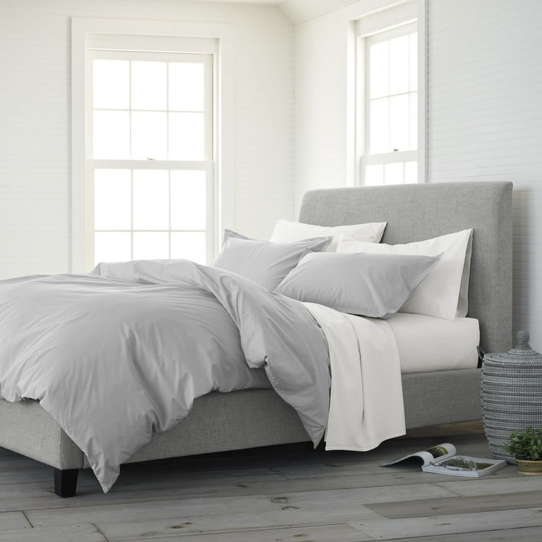 EcoPure Comfort Wash Full Queen Light Gray Comforter Set