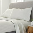 thumbnail image 1 of EcoPureÂ® Comfort Wash King Gray/Blue Dash Stripe Pillowcase Pair, 1 of 1
