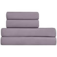 thumbnail image 1 of EcoPure Comfort Wash Queen Sheet Set - Soft, Breathable (4pc), Purple, 1 of 6