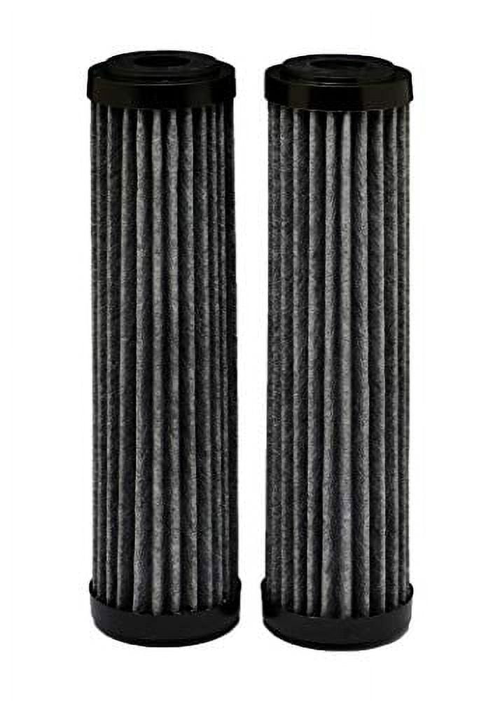 EcoPure Premium Carbon Universal Whole Home Filter 2-Pack, Dark Gray/Black