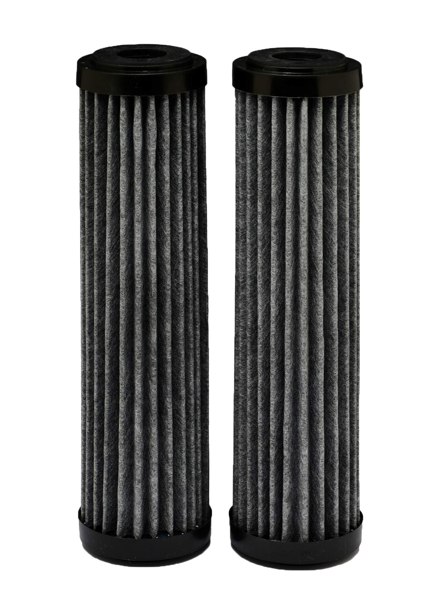 EcoPure Premium Carbon Universal Whole Home Filter 2-Pack, Dark Gray/Black
