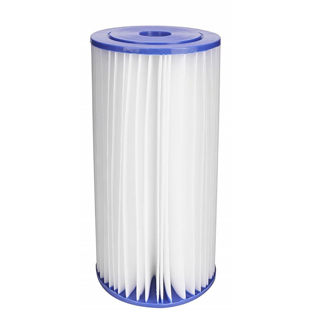 EcoPure EPW4P Pleated Whole Home Replacement Water Filter - Universal Fit - Fits Most Major Brand Systems