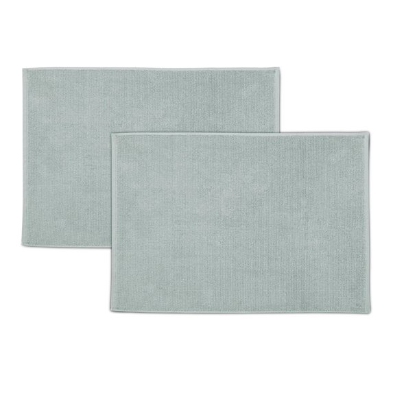 EcoPure Organic Cotton Serene Tub Mat Set, 2-Piece, Mineral