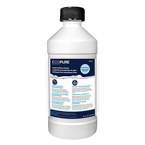 EcoPure Water Solved Water Softener Cleaner Liquid 16 oz.
