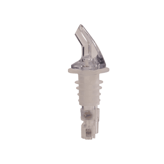 EcoQuality 1.25oz Clear Measured Liquor Pourer No Collar - Portion Control Bottle Pour Spout - For Bars, Lounges, and Restaurants (1)