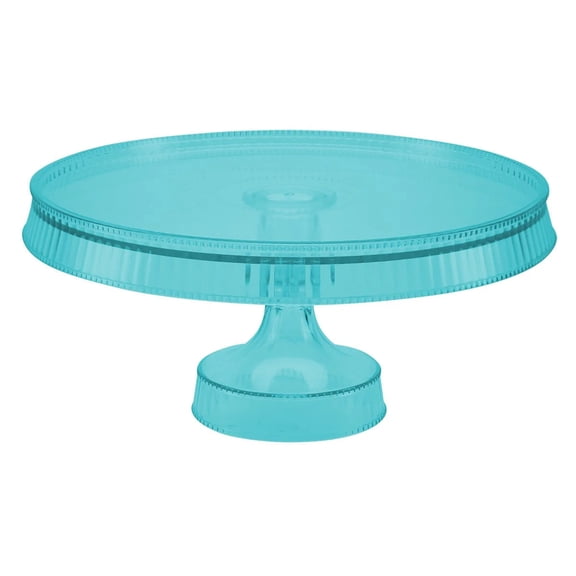 EcoQuality 10.5" Blue Cake Stand - Durable Elegant Dessert Stand - Cake Plate for Serving Desserts, Appetizers, Cupcakes, Display Server Tray for Birthday, Wedding, Christmas, Kitchen Party (1)