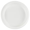 thumbnail image 1 of EcoQuality 10" inch Disposable Round White Plastic Serving Plates, China Like Party Plates, Heavy Duty Dinner Serving Plate, Platter, Weddings, Baby Showers, Catering, Non Toxic (30), 1 of 1