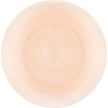 EcoQuality 10" inch Round Translucent Peach Blue Plastic Plates Crystal Like Design, China Like Party Plates, Heavy Duty Large Disposable Dinner Charger Salad Plate Weddings,Serveware,Tableware (10)