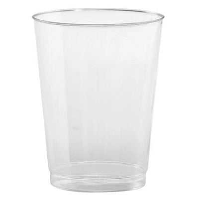 EcoQuality 10oz Clear Tall Tumbler Plastic Cup - Disposable Plastic Cups - Eco-friendly Cold Cups for Cocktails, Home, Office, Events, Wedding, Parties (180)