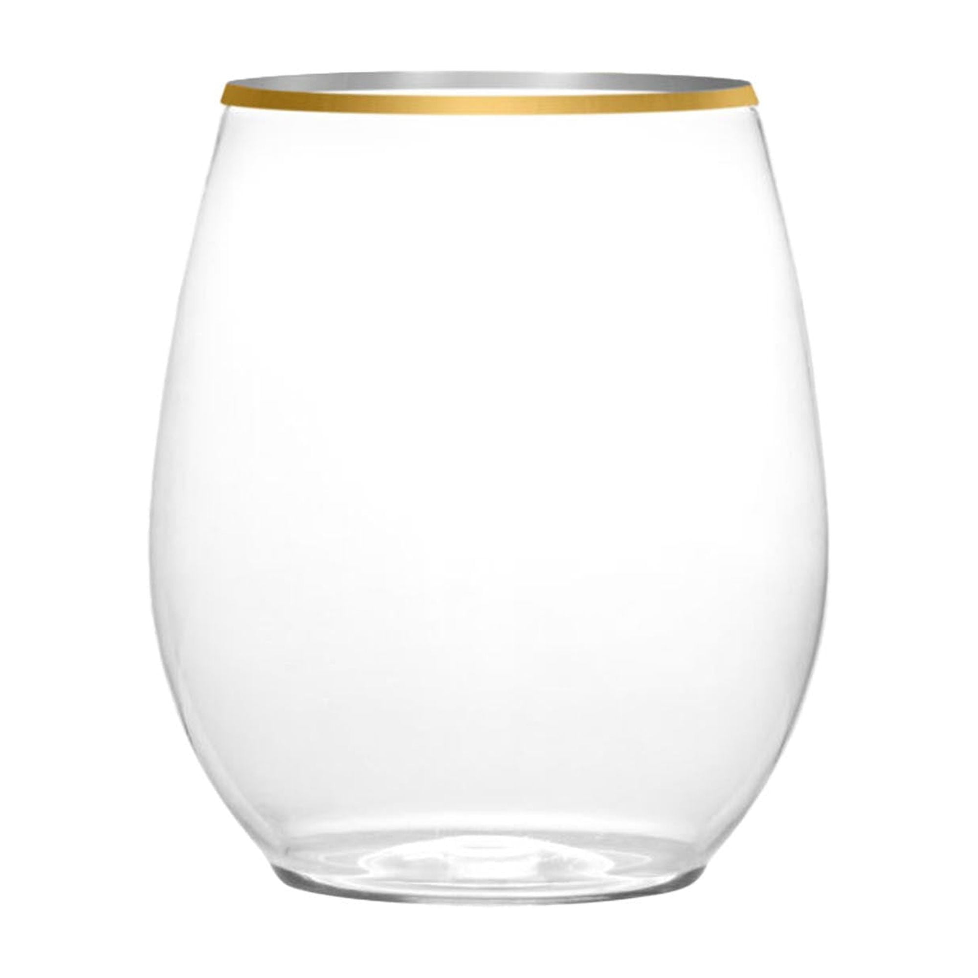 https://i5.walmartimages.com/seo/EcoQuality-12-oz-Clear-Plastic-Stemless-Wine-Glasses-Gold-Rim-Disposable-Unbreakable-Shatterproof-Elegant-Reusable-Tumbler-Partys-Weddings-Ideal-Indo_d7bd41cc-37fd-41e7-ad7b-363d89c361ca.b34d3c23d6918dd5311390d1b962163c.jpeg