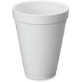 thumbnail image 1 of 12OZ SQUAT FOAM CUP 12J16 1/1000, Drinking Cup Single Use Disposable for Drinks Coffee Tea Juice Soda Espresso Latte Cooler Water Cups Qty 1000, 1 of 2