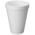 thumbnail image 1 of EcoQuality 12 oz White Insulated Foam Drinking Cup Single Use Disposable for Drinks Coffee Tea Juice Soda Espresso Latte Cooler Water Cups (200), 1 of 2