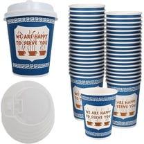 EcoQuality 10oz New York Greek Design Insulated Disposable Paper Hot ...