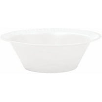 EcoQuality 12oz Disposable White Insulated Foam Soup Ice Cream Sundae Heavy Duty Dessert Bowls for Weddings Parties BBQs Catering (100)