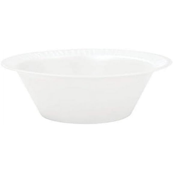 EcoQuality 12oz Disposable White Insulated Foam Soup Ice Cream Sundae Heavy Duty Dessert Bowls for Weddings Parties BBQs Catering (500)