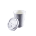 thumbnail image 1 of EcoQuality 12oz Silver Ripple Hot Cup with Lid - Disposable Paper Cups - Eco-friendly Hot Cups for Home, Office, Events, Wedding, Parties (120), 1 of 1