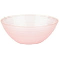 thumbnail image 1 of EcoQuality 12oz Translucent Pink Plastic Round Bowls with Gold Rim - Disposable Translucent Plastic Soup Bowls, Heavy Duty Salad Bowls, Dessert Bowl, Baby Showers, Weddings, Birthday Party (50 Pack), 1 of 2