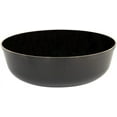 thumbnail image 1 of EcoQuality 16 oz Black Plastic Round Bowls with Gold Rim - Disposable Plastic Soup Bowls, Heavy Duty Salad Bowls, Reusable Soup Bowl, Baby Showers, Weddings, Birthday Party, BPA Free (30), 1 of 3