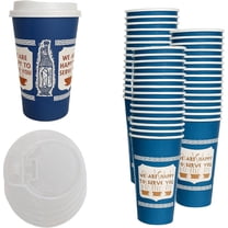 EcoQuality 10oz New York Greek Design Insulated Disposable Paper Hot ...
