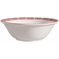 thumbnail image 1 of EcoQuality 21oz Bone White Red Porcelain Noodle Bowl - For Ramen, Soup, Pasta and Rice - For Restaurants, Hotels, Catering and Banquets (12), 1 of 1