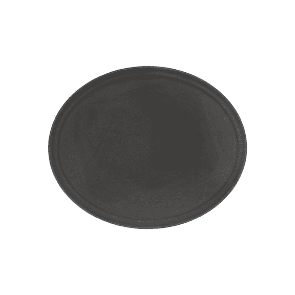 EcoQuality 22 x 27 Inch Brown Fiberglass Oval Tray - Commercial Food Service Non Slip Serving Tray - for Restaurants, Cafeterias, Food Service (6)