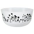 thumbnail image 1 of EcoQuality 24oz Wildflower Black/White Round Bowl – Elegant Disposable Plastic Dinner Plate for Weddings, Parties, Catering, and Buffets – Durable & Reusable (60), 1 of 1