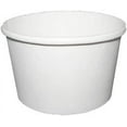 thumbnail image 1 of EcoQuality [25 Count] 8 oz Disposable White Paper Soup Containers - Half Pint Ice Cream Containers, Frozen Yogurt Cups, Restaurant, Microwavable, Take Out, to Go Deli Containers, Recyclable, 1 of 9