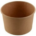 thumbnail image 1 of EcoQuality [25 Pack] 8 oz Disposable Kraft Paper Soup Containers - Half Pint Ice Cream Containers, Frozen Yogurt Cups, Restaurant, Microwavable, Take Out, Food Storage, Recyclable, 1 of 9