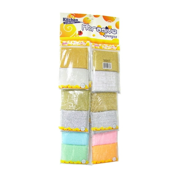 EcoQuality 28/2ct Abrasive Sponges Heavy Duty Scrub Sponge, Kitchen, Iron Skillets and Outdoor Grills (1)