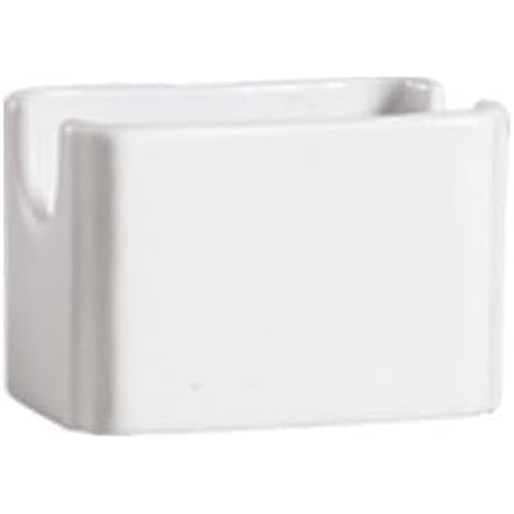 EcoQuality 3.25 Inch Bone White Porcelain Sugar Packet Holder - Tabletop Sweetener, and Small Condiments Sachets Organizer Caddy - For Restaurants, Cafes, Coffee Shops and Table Service (36)