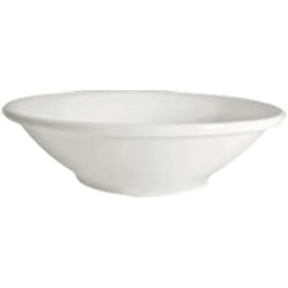 EcoQuality 3.5oz Bone White Porcelain Fruit Dish - Round Dessert Bowl For Fruit, Desserts, and Sides - Microwave, Dishwasher and Oven Safe  For Restaurants, Hotels and Catering (12)