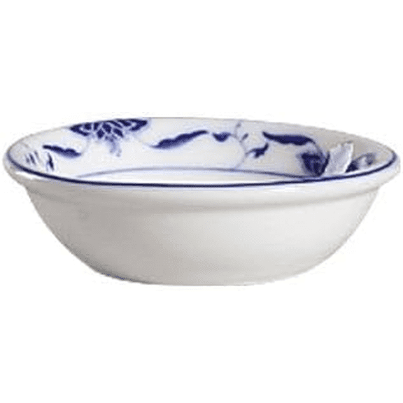 EcoQuality 3 Inch Porcelain Dipping Sauce Dish, Bone White Blue Round Condiment Bowl for Soy Sauce & Sides (120)