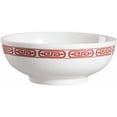 thumbnail image 1 of EcoQuality 48oz Bone White Red Porcelain Soup Bowl - Ramen, and Pho Noodle - For Restaurant, Catering Services, Buffets, Hotels, and Dining (24), 1 of 1