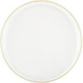 thumbnail image 1 of EcoQuality 5.5 inch Clear Dessert Plates with Gold Rim – Disposable, Elegant, Disposable, Versatile Plates for Everyday Use, and Special Occasions – Stylish Tableware (80), 1 of 3