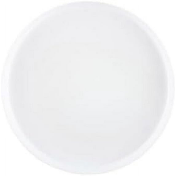 EcoQuality 5.5 inch Transparent White Plastic Dessert Plates – Elegant, Disposable, Versatile Plates for Everyday Use, Parties, and Special Occasions, Dinner – Easy to Clean, Stylish Tableware (50)